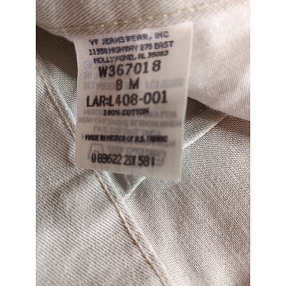 LEE VINTAGE Y2K Women's Chino Pants Khakis NEW Old Stock Size‎ 8 29x31.5 - Picture 5 of 11